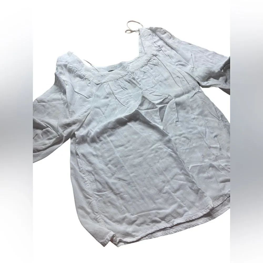 New directions size medium white cotton blouse excellent condition see pics